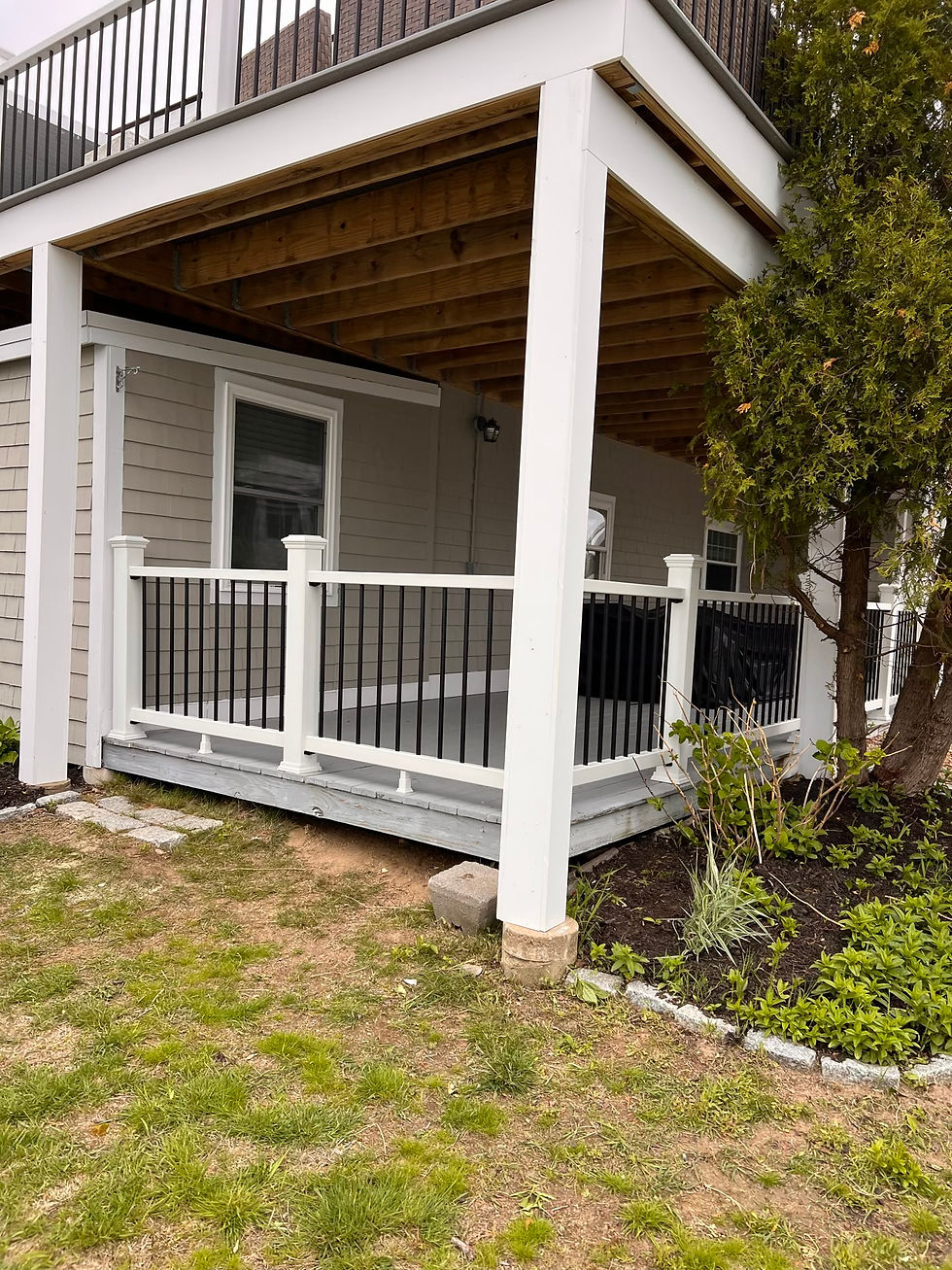 New Trex deck railing