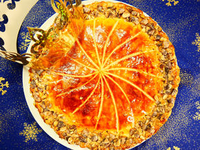 Galette des rois aux poires caramélisées et à la crème d'amandes