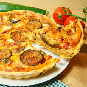 Tarte provençale à la ratatouille et au fromage de chèvre