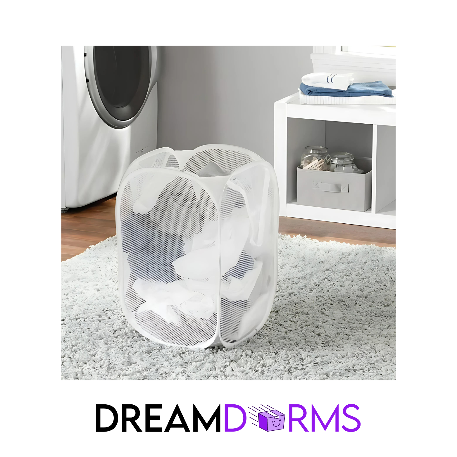 Collapsible Mesh Laundry Hamper