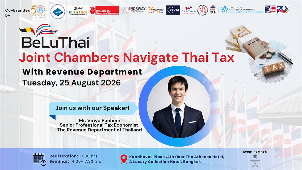 Navigate Thai Tax with Revenue Department & Multi-Chambers Networking