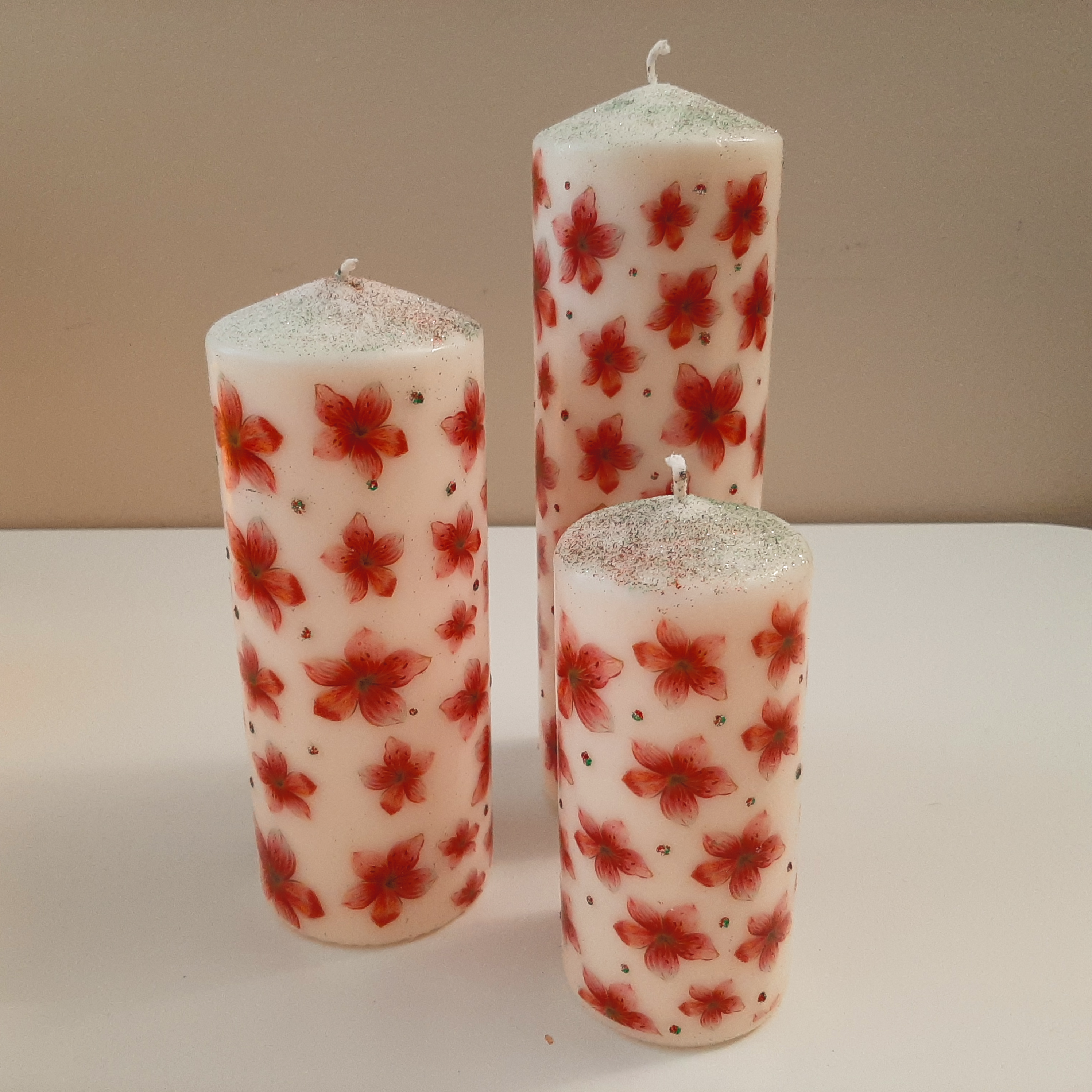 Flower candles