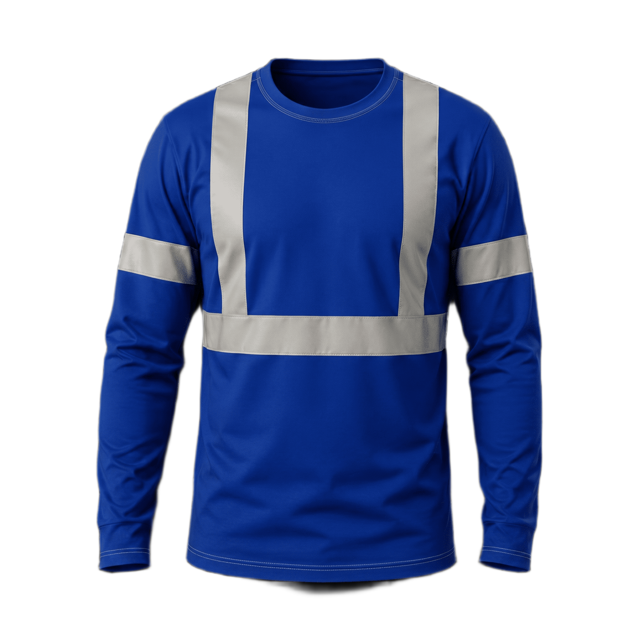 CAMISETA MASCULINA GOLA CARECA ML COM FAIXA REFELTIVA