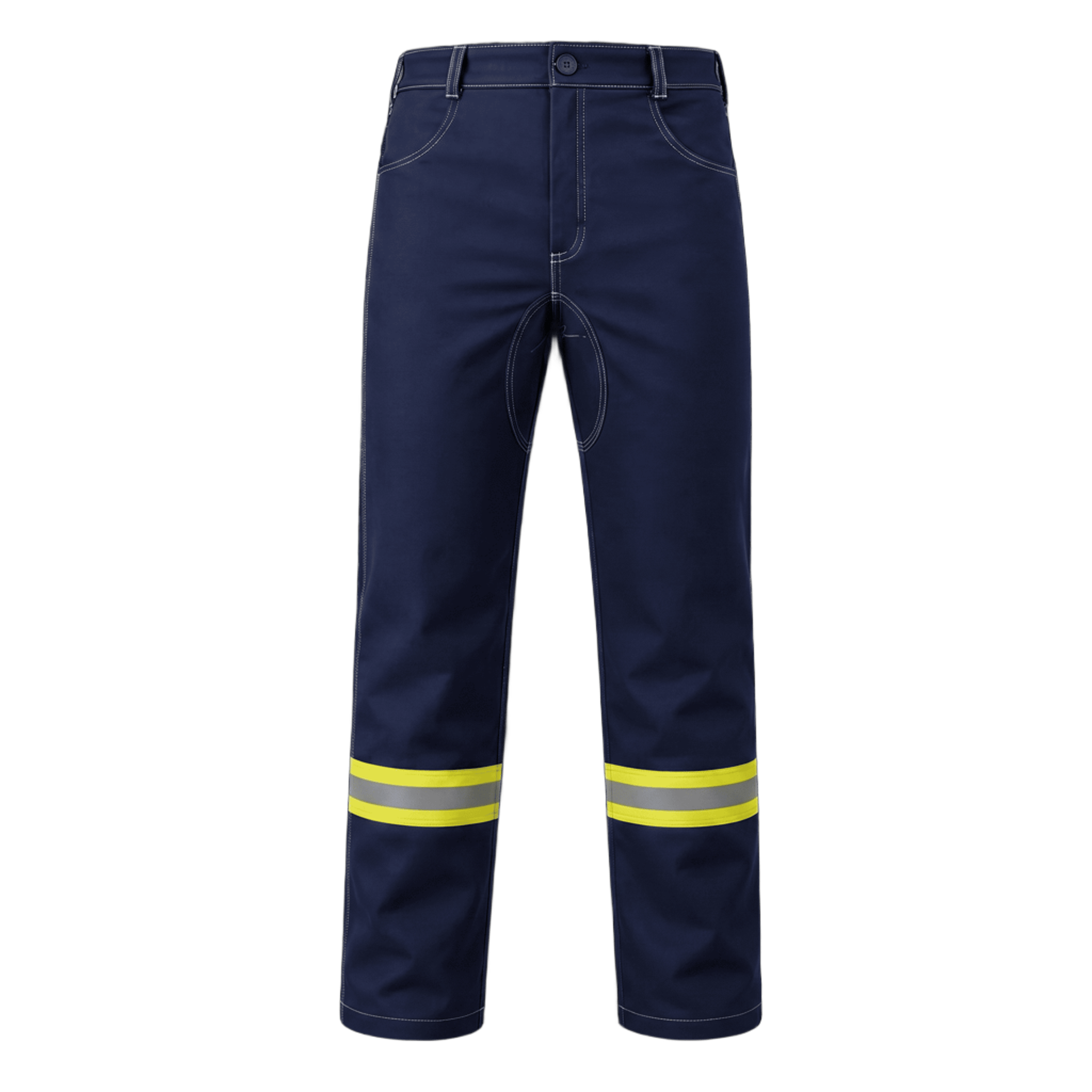 CALÇA MASCULINA COM FAIXA REFLETIVA NR-10_DYNAMO FR_AZUL MARINHO