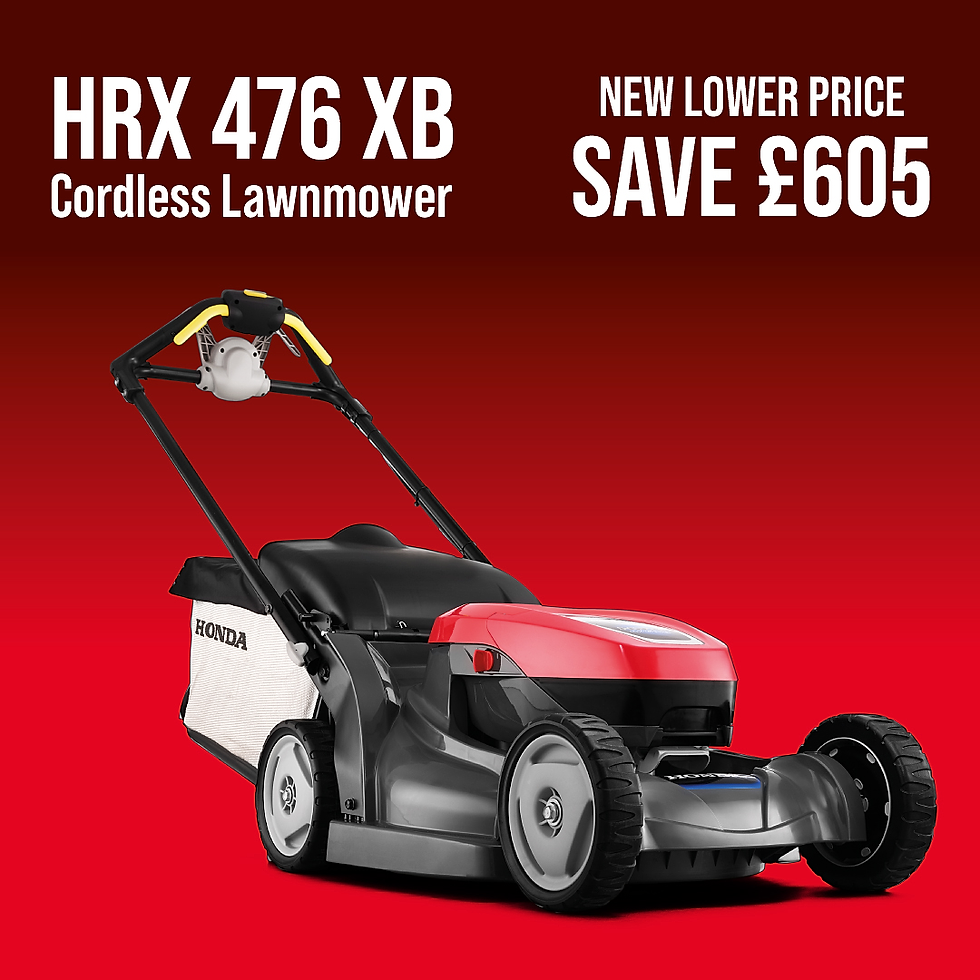 Honda lawn cordless lawn mower deal showing their HRX 476 XB