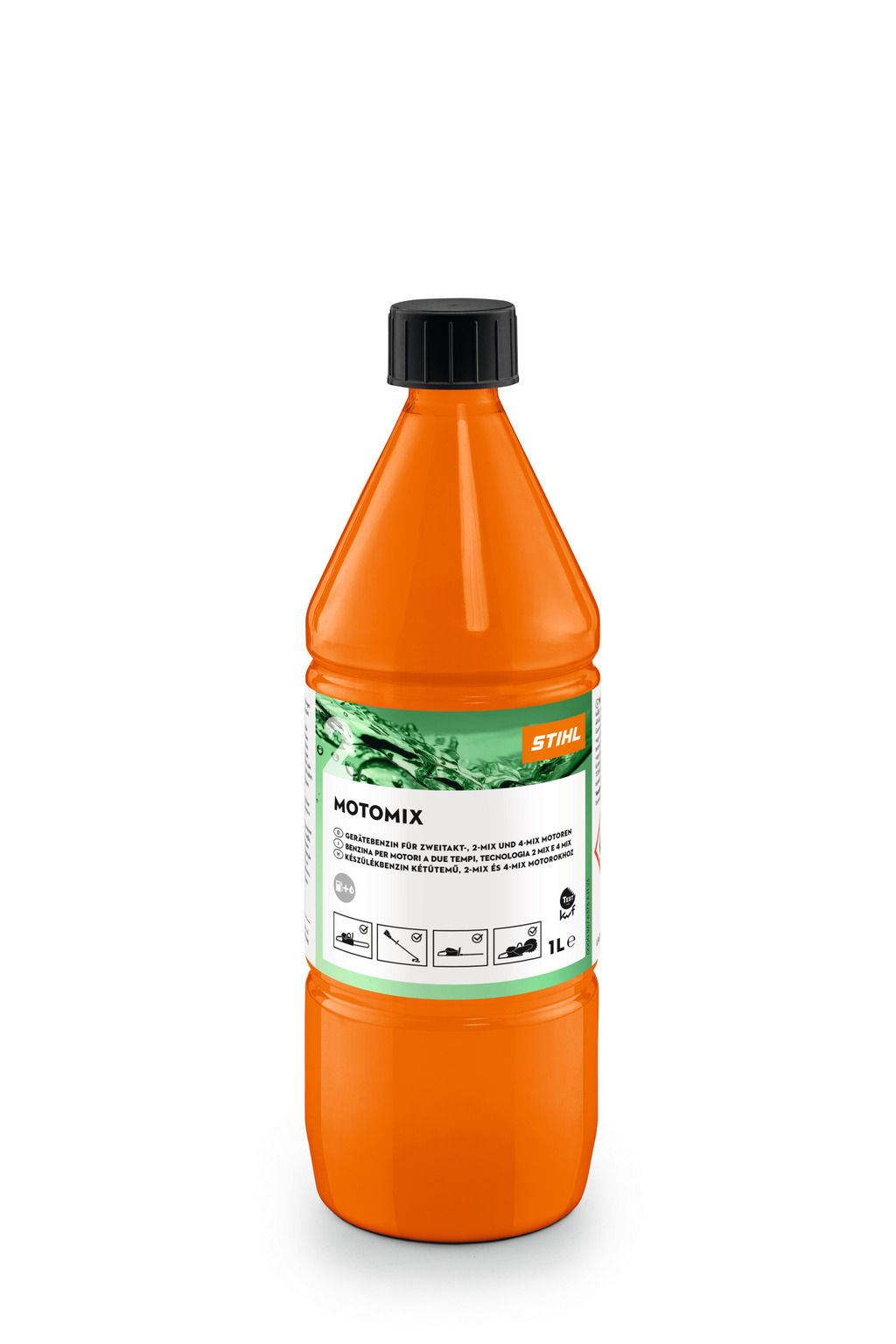 A 1L bottle of STIHL MotoMix