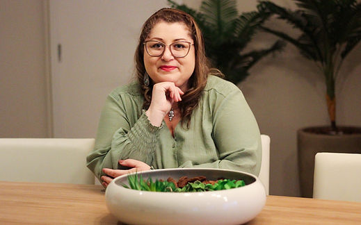 Foto de Simone Costa para apresentação de sua experiência como psicoterapeuta.