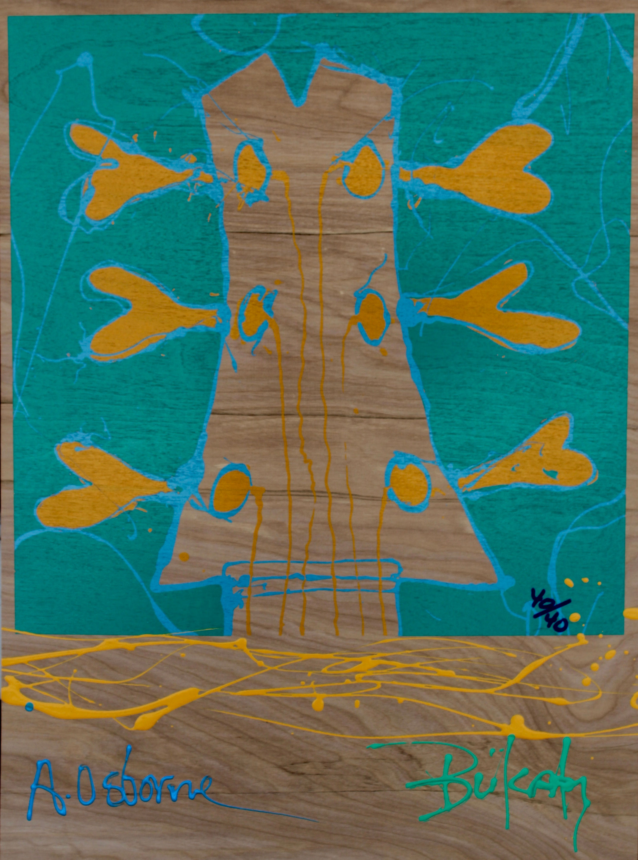 Guitar Head - Signed by Anders Osborne & Bukaty