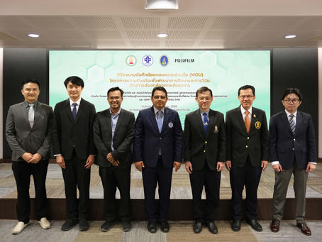 ฝ่ายวิจัย คณะแพทยศาสตร์ จุฬาลงกรณ์มหาวิทยาลัย ร่วมกับเครือข่ายพันธมิตร ลงนามโครงการความร่วมมือเพื่อพัฒนาการศึกษาและการวิจัยด้านการส่องกล้องทางเดินอาหาร