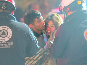 PAREJA QUEDA ATRAPADA EN EL CAUCE DEL RIO QUERÉTARO