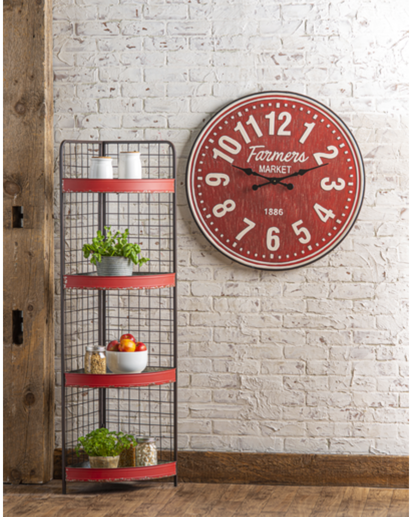 CB173890 Farmers Market Clock The Clock Factory