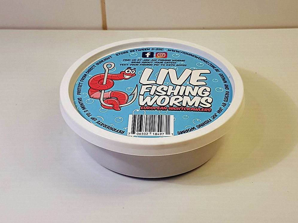 20 Live Bait Fishing Worms European Nightcrawlers livebaitfishingworms