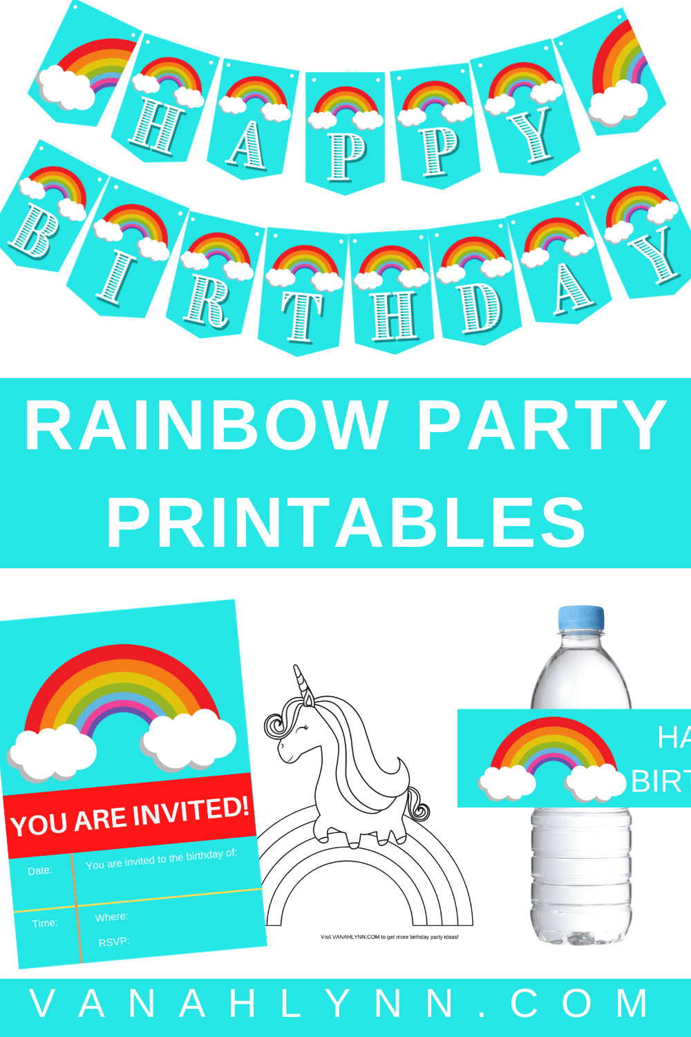 rainbow party decoration ideas