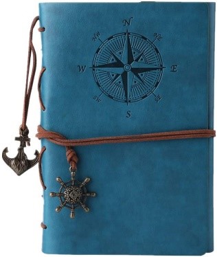 easter present for him, blue journal