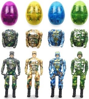 easter gift for 7 year old boy, army men in easter eggs