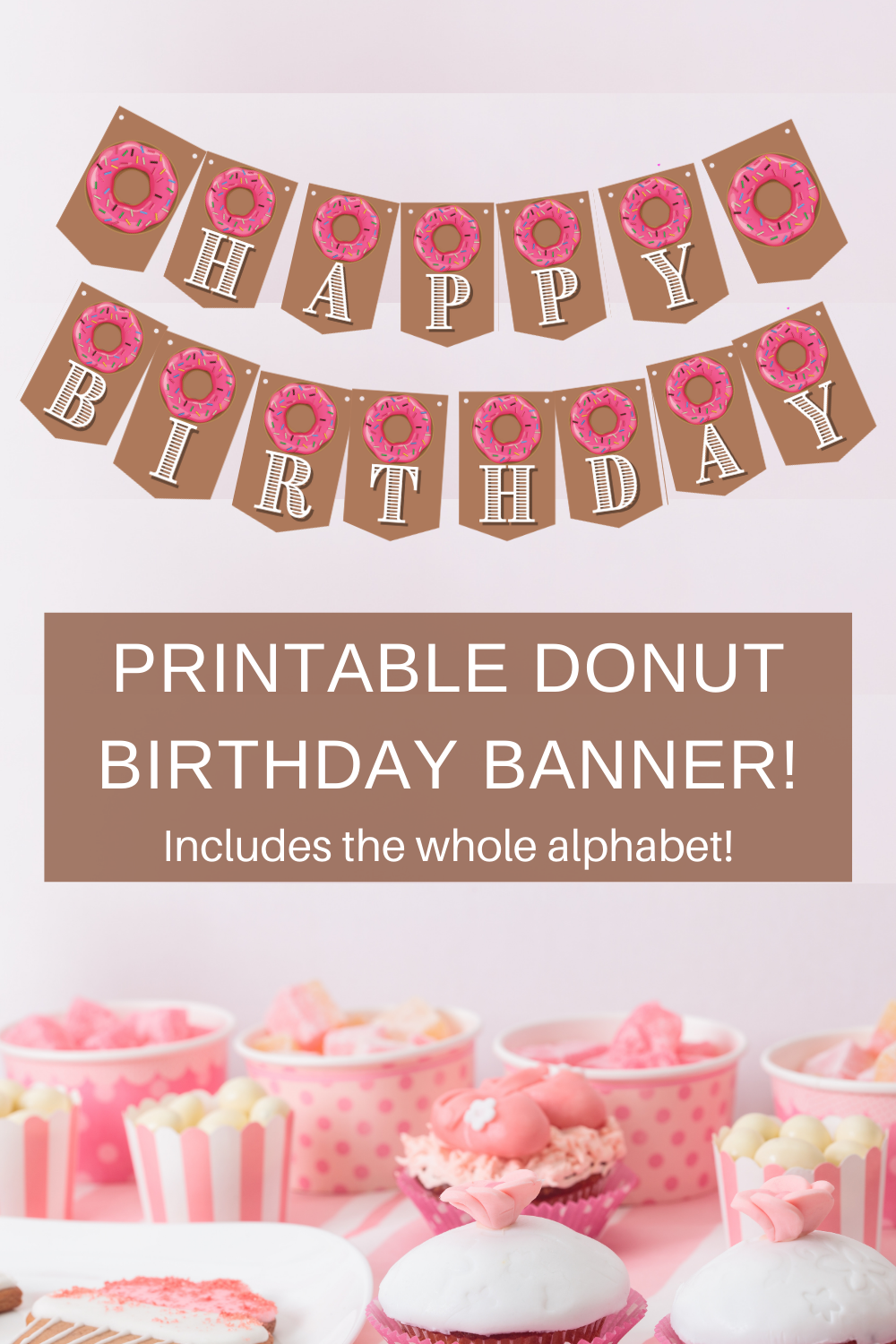 little girl's birthday party decorations for a donut birthday