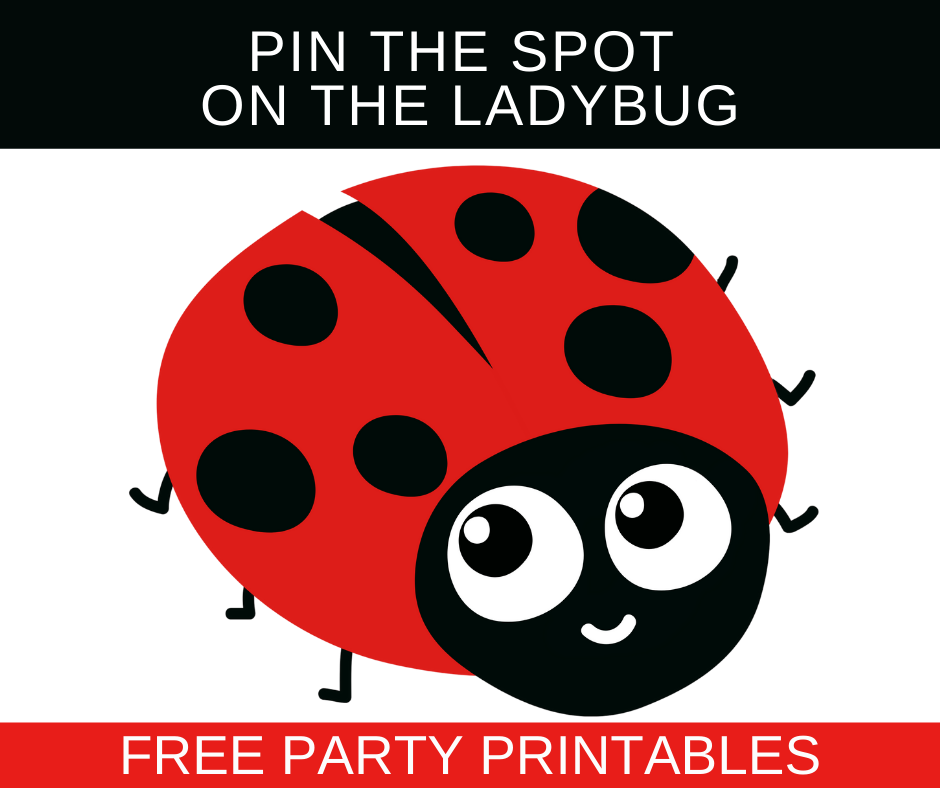 free printable ladybug birthday party games