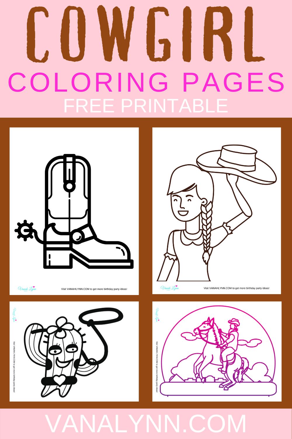 western cowgirl coloring pages