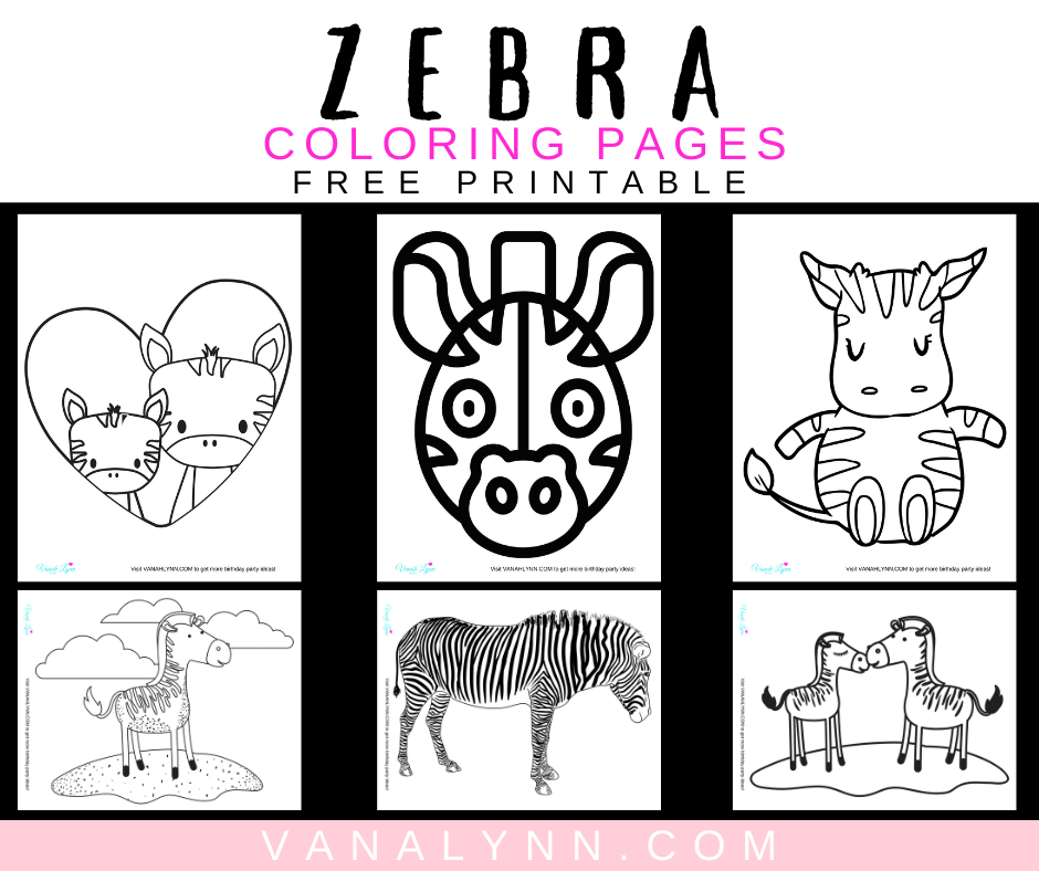 free printable coloring pages of zebras