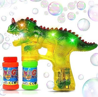 best easter gifts for 4 year old boy, dinosaur bubble blower