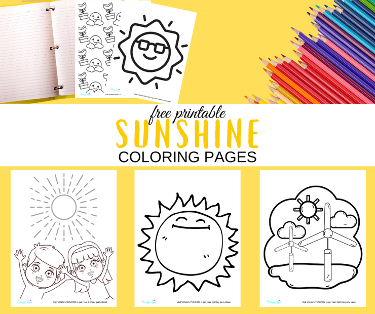 printable sun coloring pages