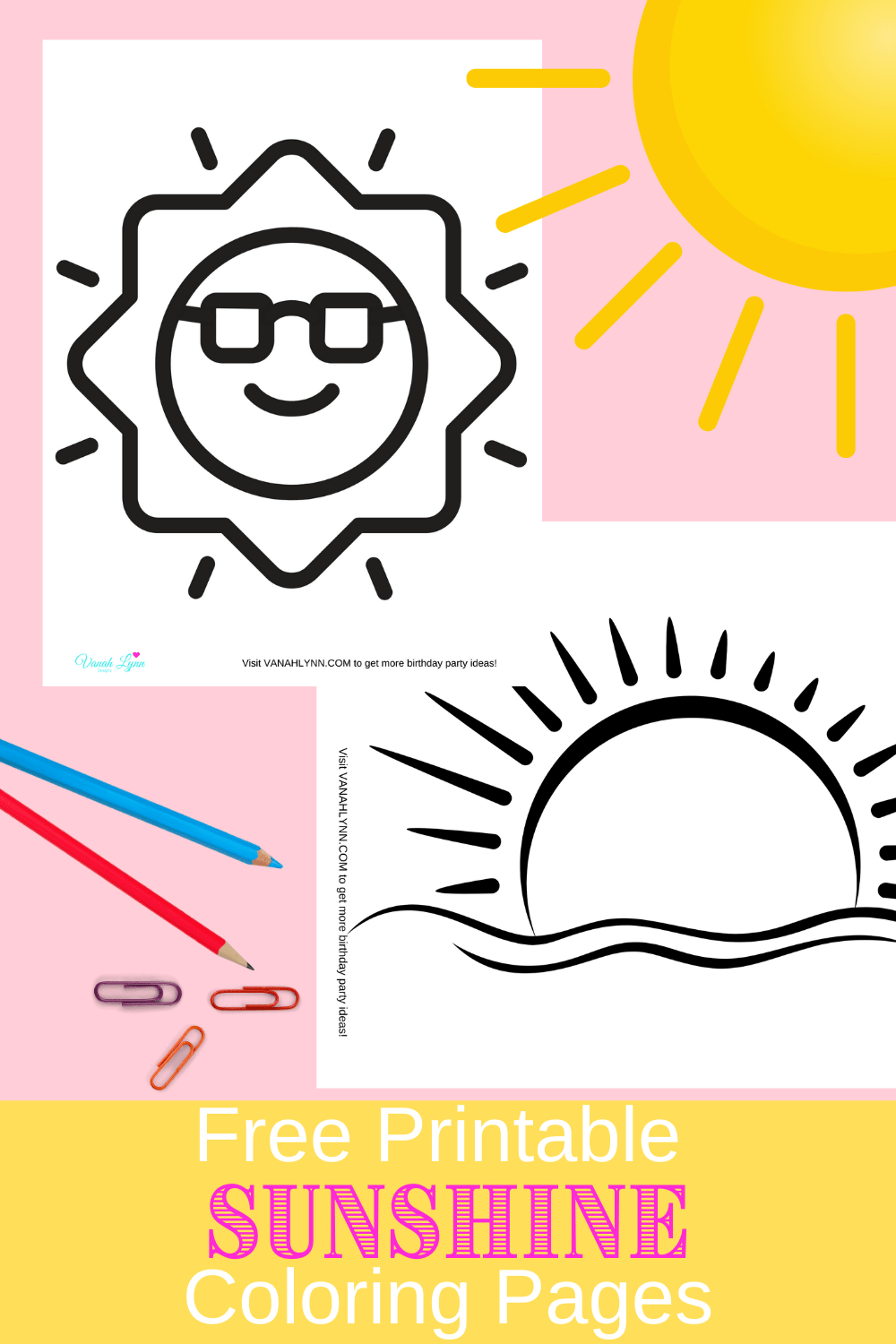 summer printable coloring pages