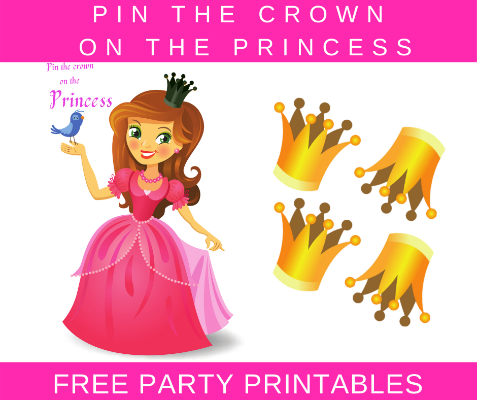 Pin The Tiara On The Princess Printable - Printable Word Searches