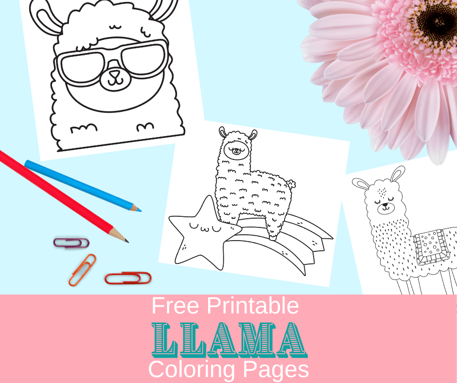 free llama coloring pages