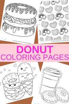 coloring pages for 9 year old girls: donut