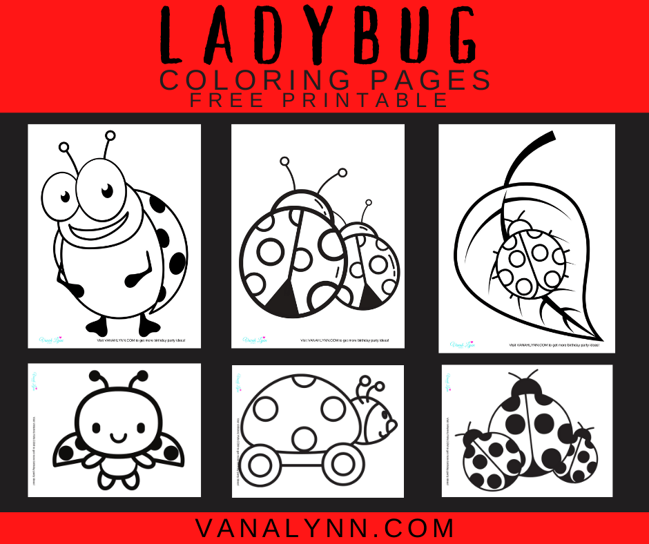 ladybug printable coloring pages