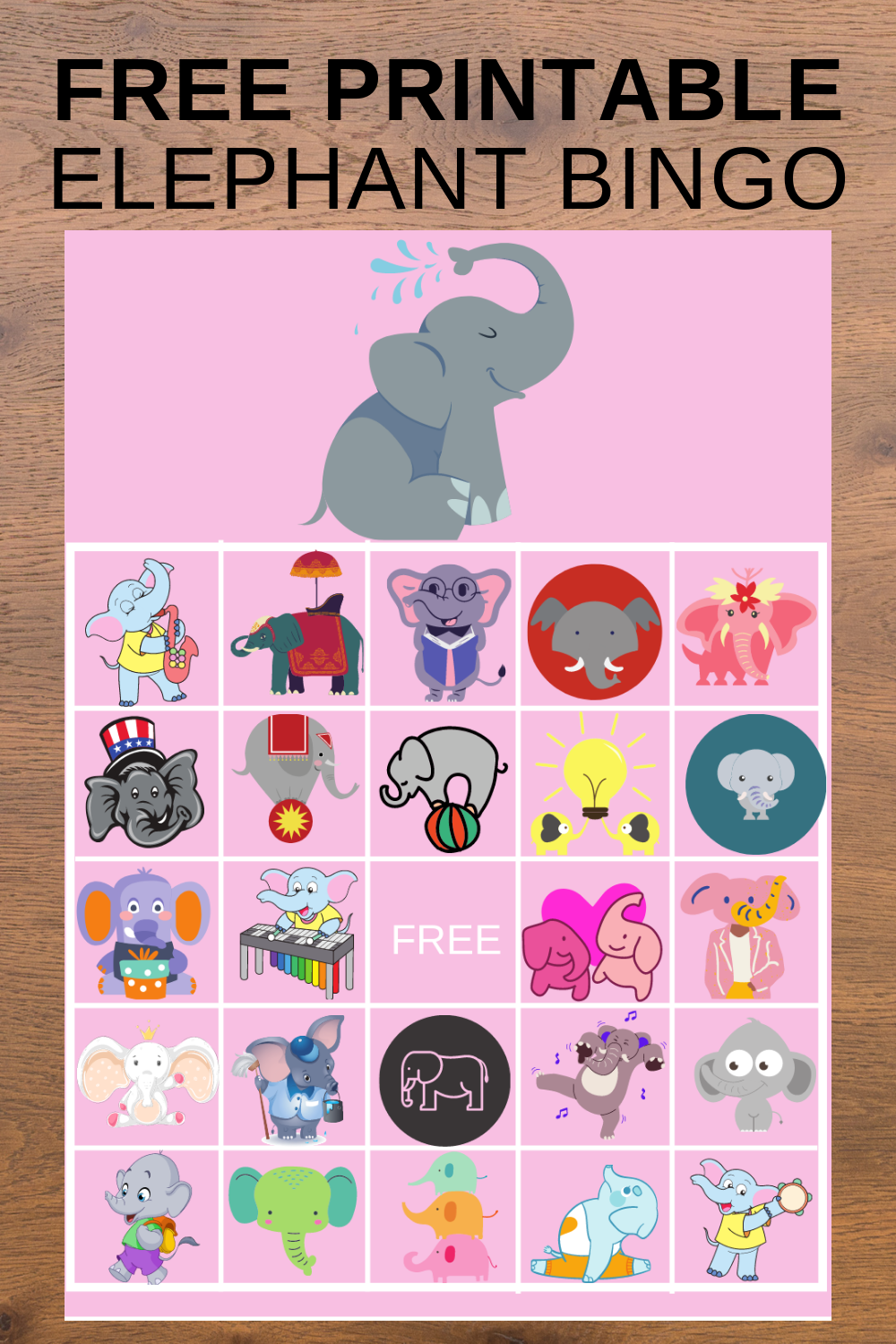free printable elephant birthday party activities for toddlers