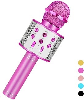 easter gifts 2022, pink microphone for kids