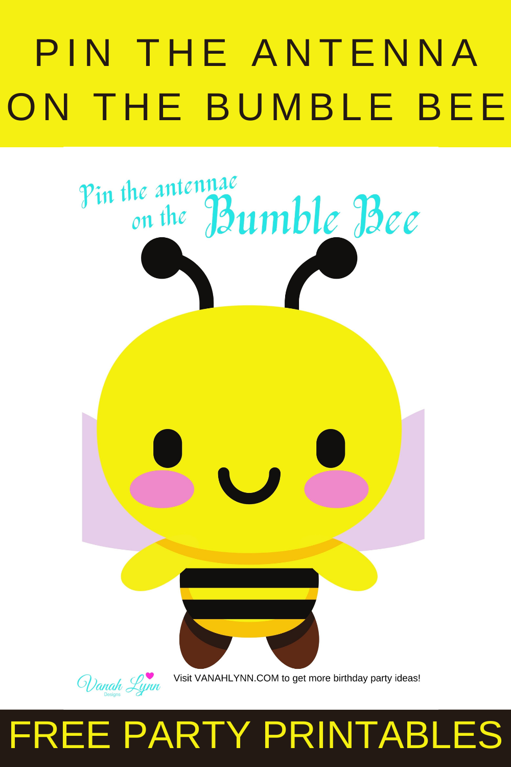 bumble bee free party printables