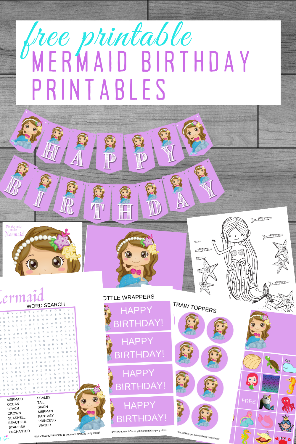 free printable ocean party kit