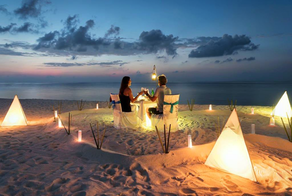 Candle light dinner