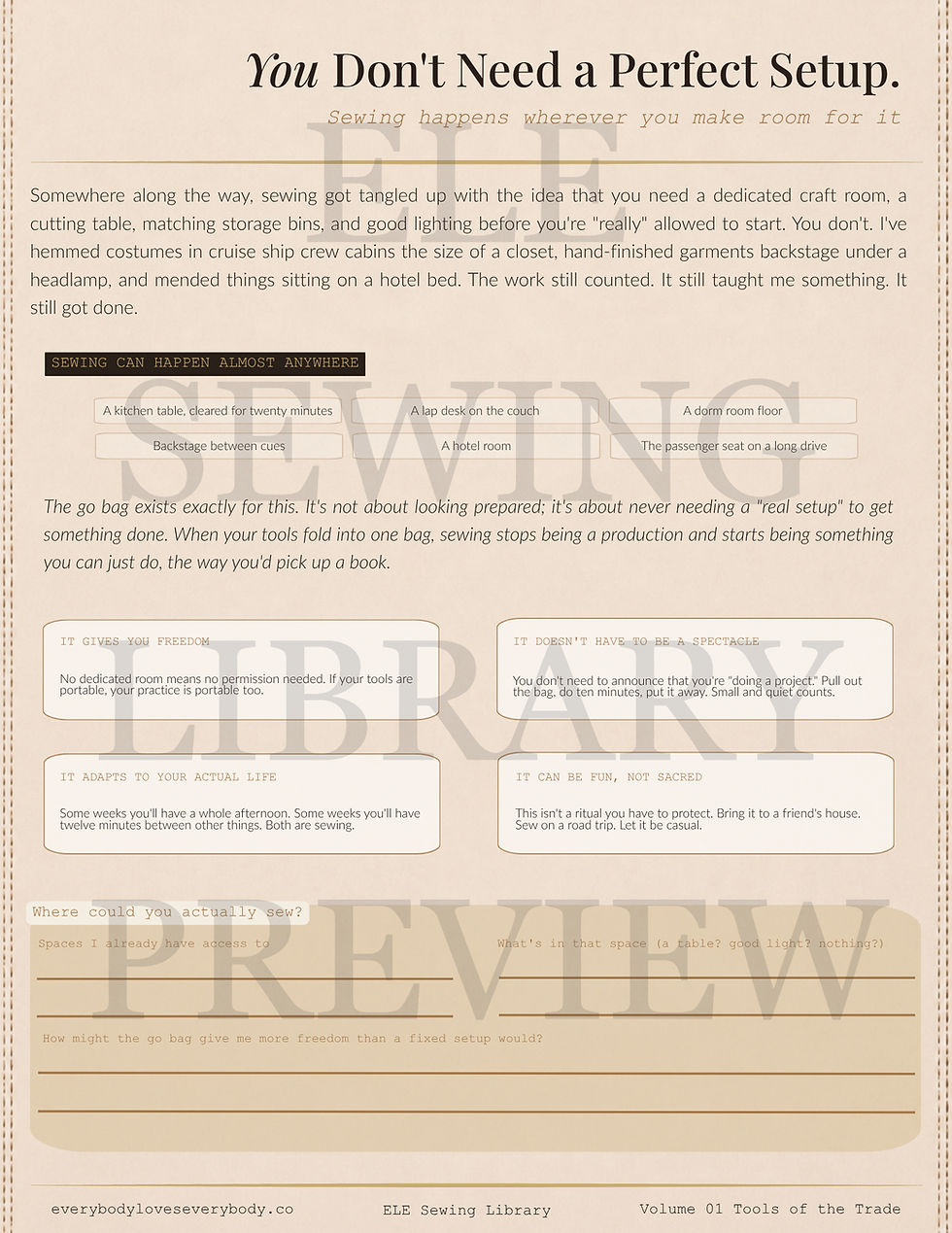 Thumbnail: Tools of the Trade: Sewing Reference Guide