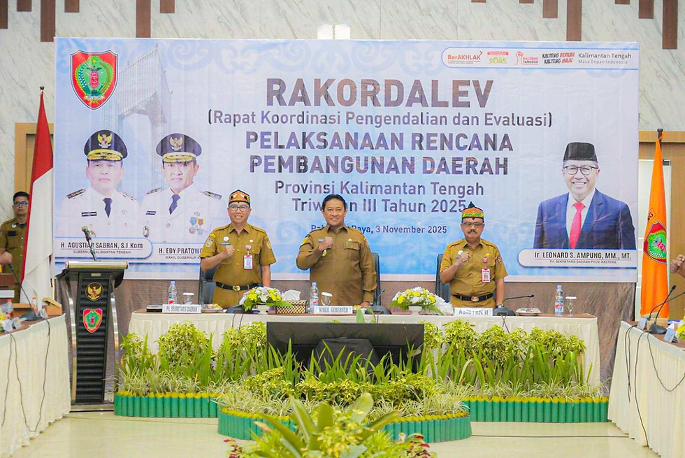 Rakordalev Triwulan III 2025, Wagub Edy Pratowo Ajak Daerah Fokus pada Program Prioritas dan Kesejahteraan Rakyat