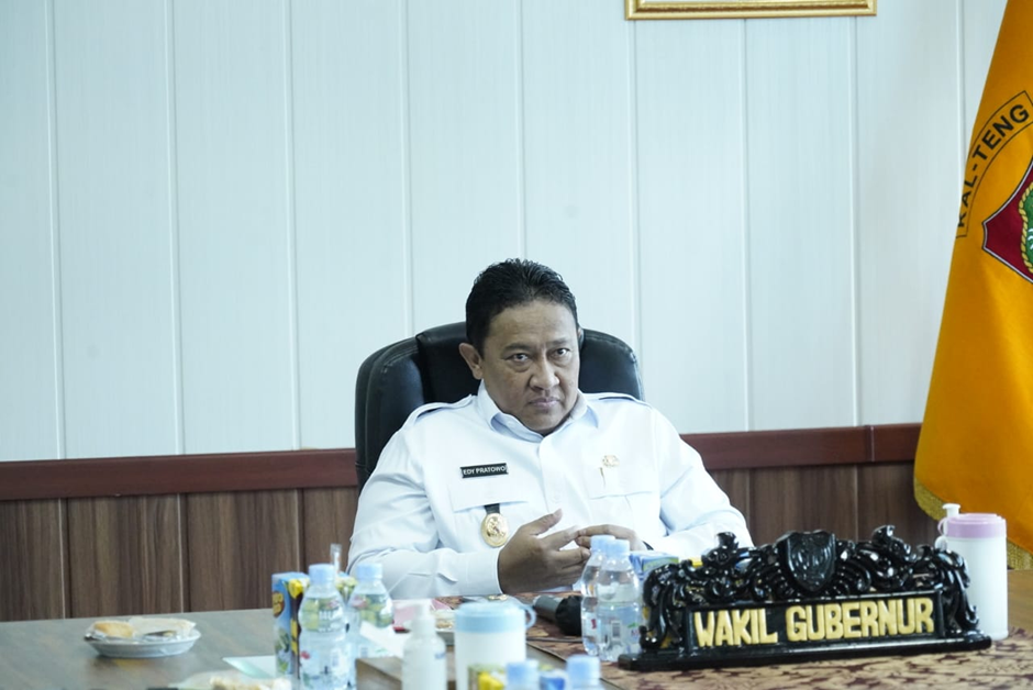 Wagub Kalteng, Edy Pratowo, menghadiri Entry Meeting Gabungan Pemeriksaan Tematik Ketahanan Pangan Nasional secara virtual