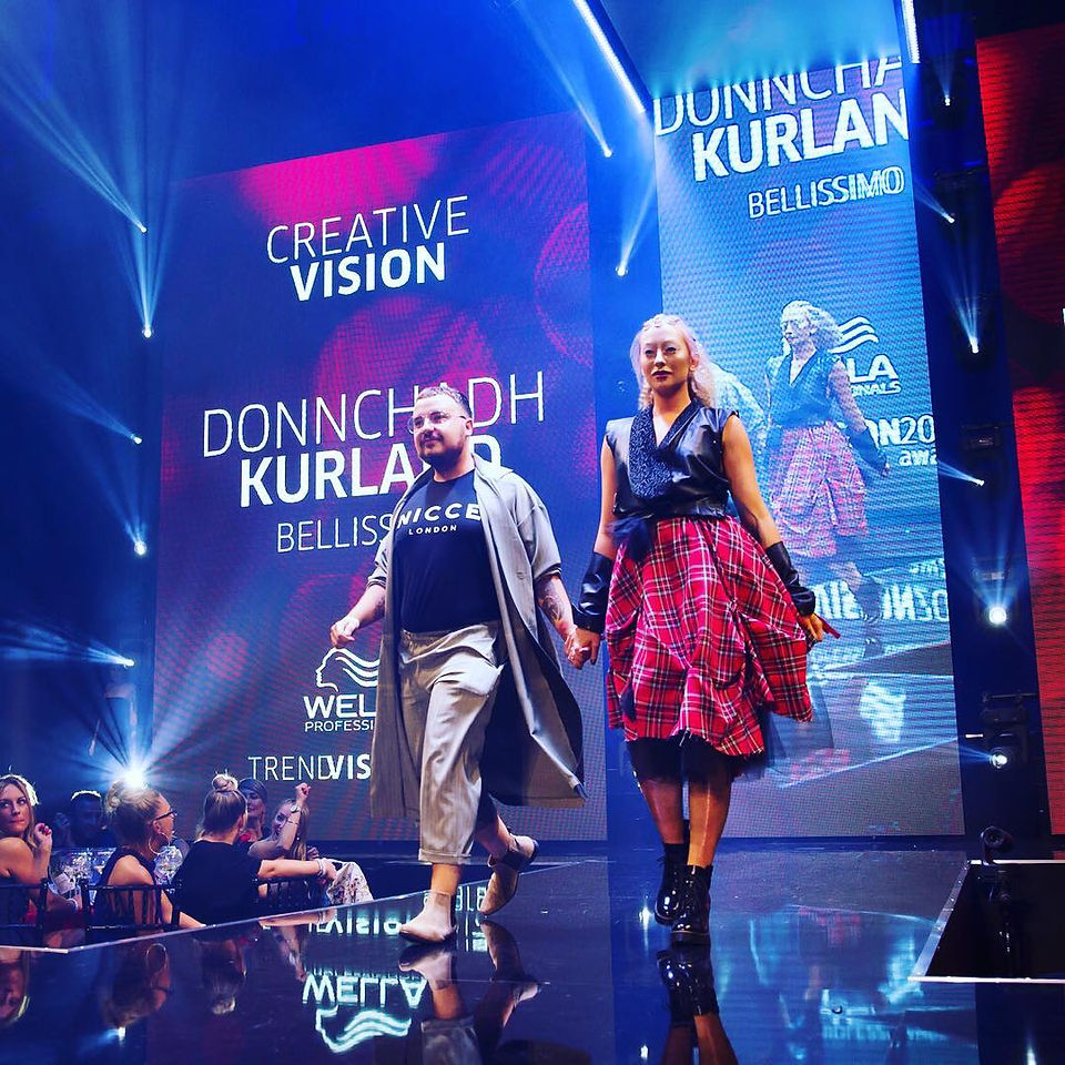 People on stage