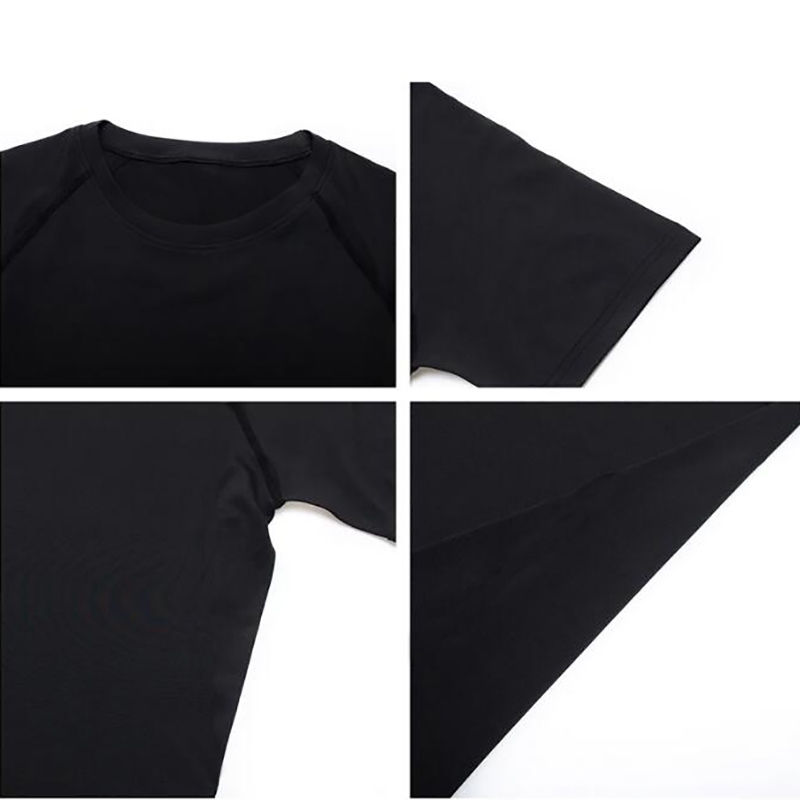 Thumbnail: Compression T Shirt Men Summer Sportswear Running T-shirt Elastic Quick Dry Spor