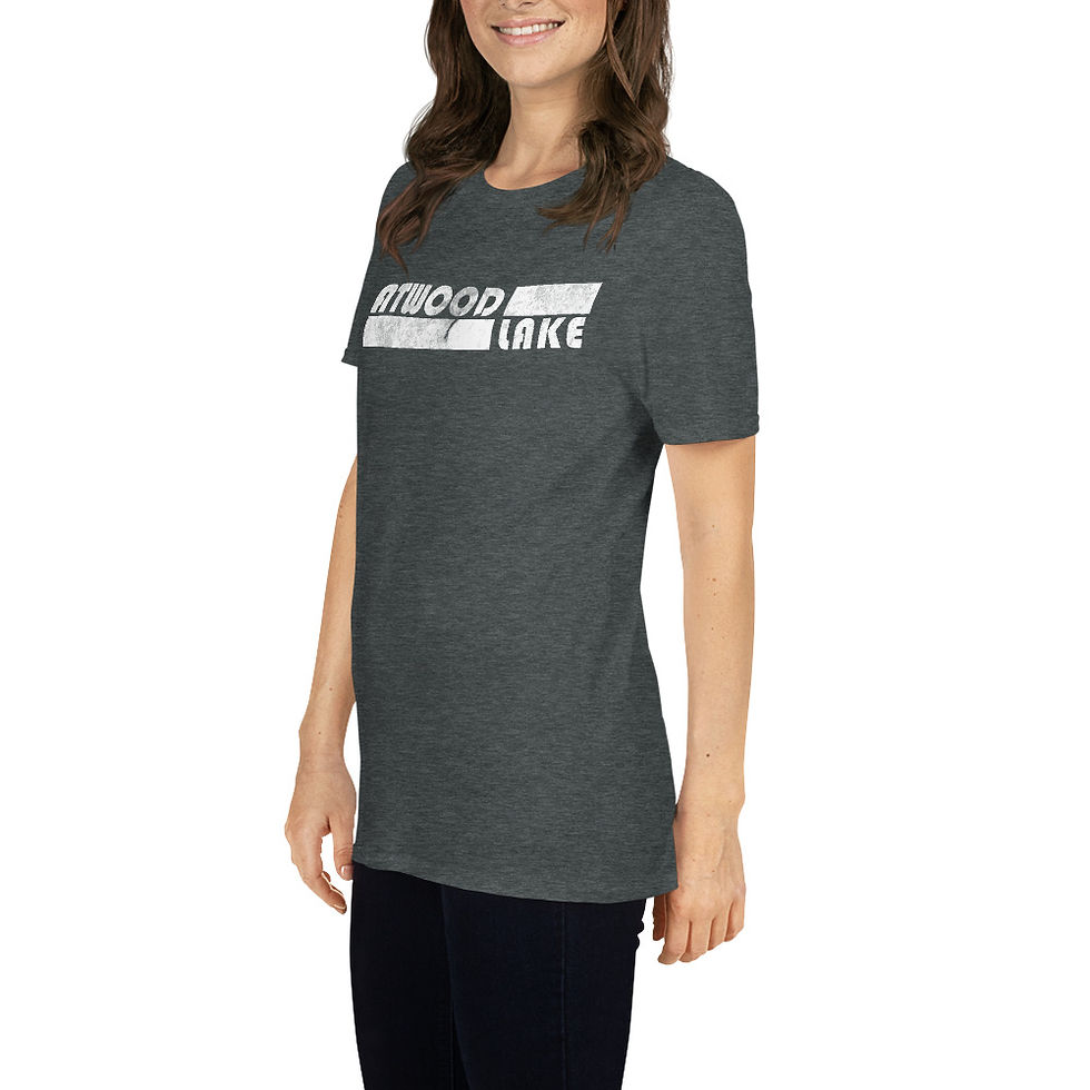 Thumbnail: Atwood Lake Retro Short-Sleeve Unisex T-Shirt
