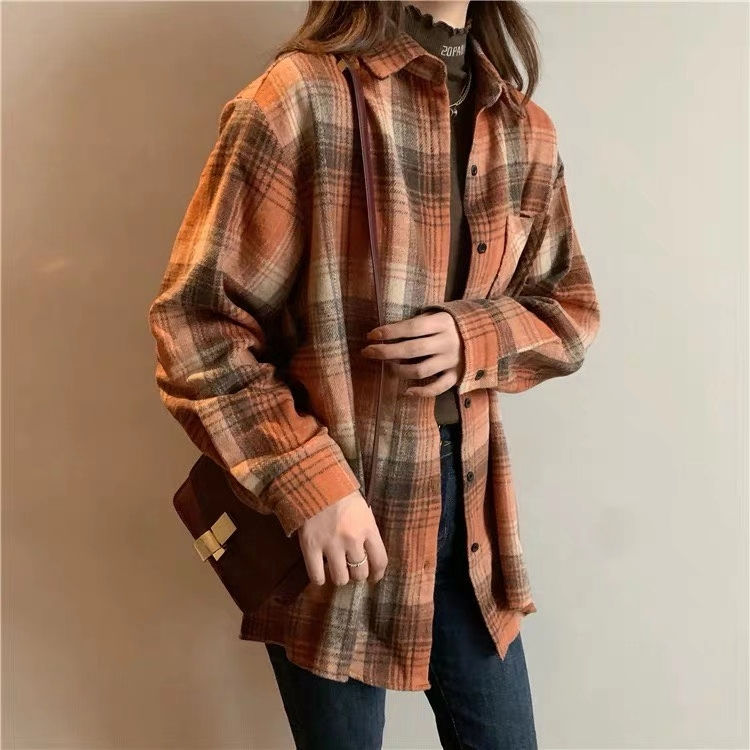Thumbnail: Woolen checkered shirt