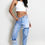 Thumbnail: “Gemini” Two Tone Ripped Mom Jeans 
