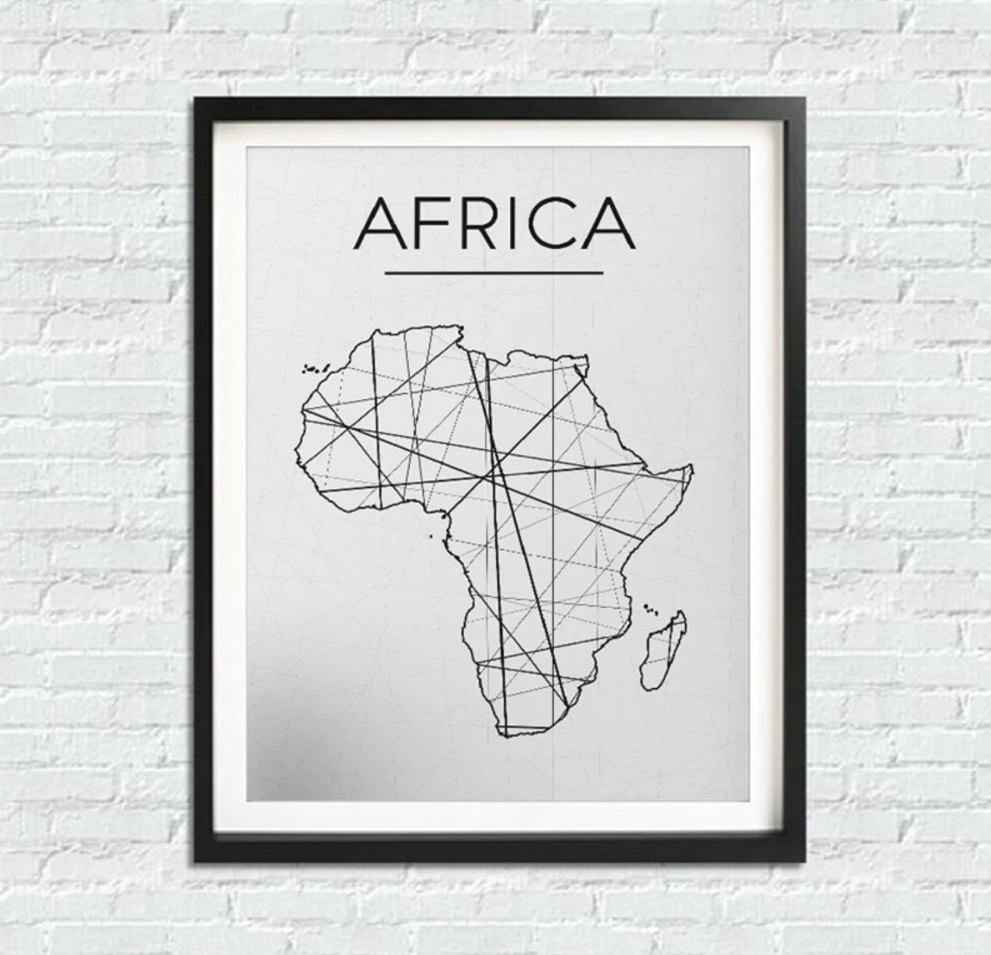 "Africa" Canvas Wallart