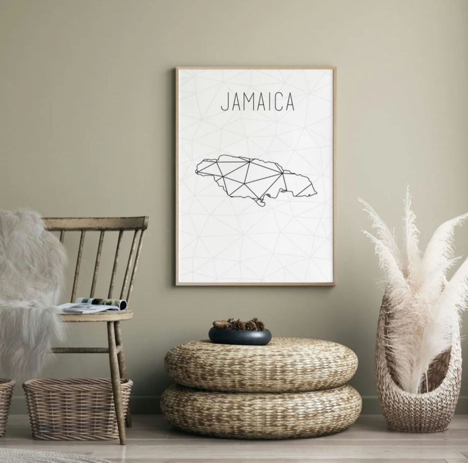 "Jamaica" Wallart Canvas Print