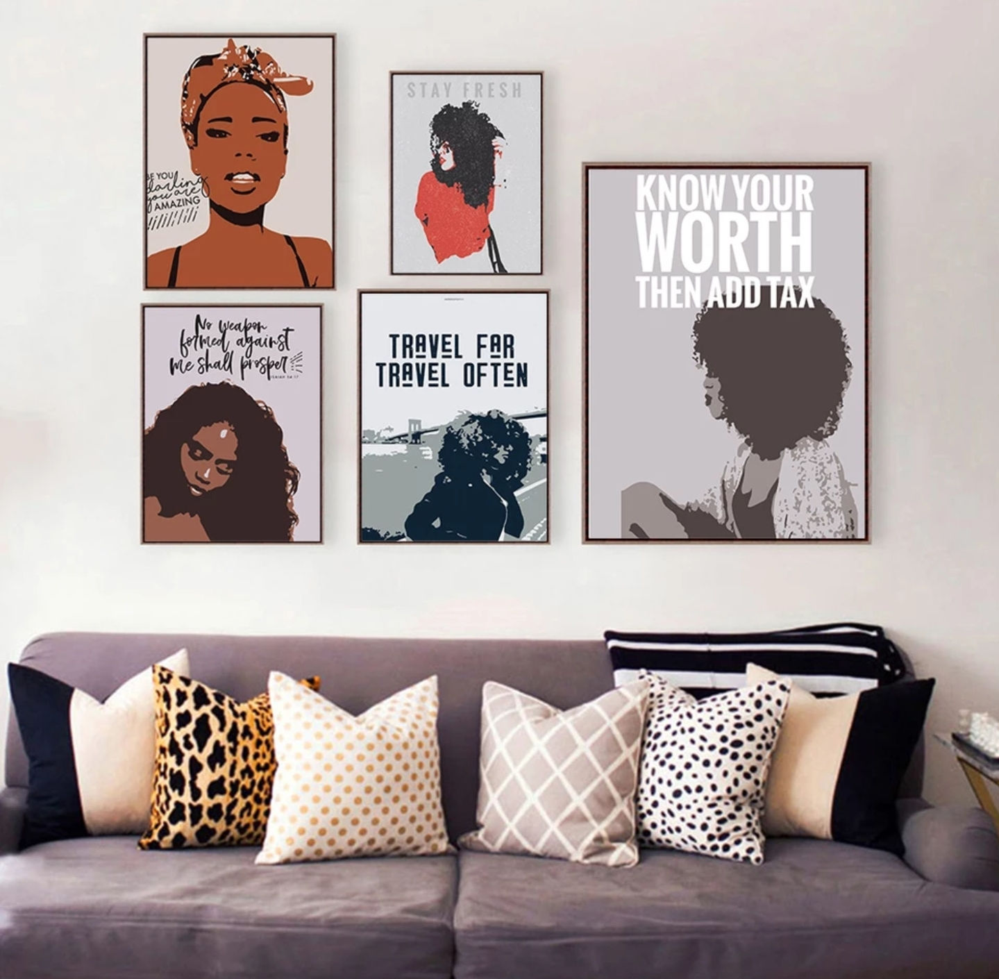 "Empowered" Canvas Print Wallart 