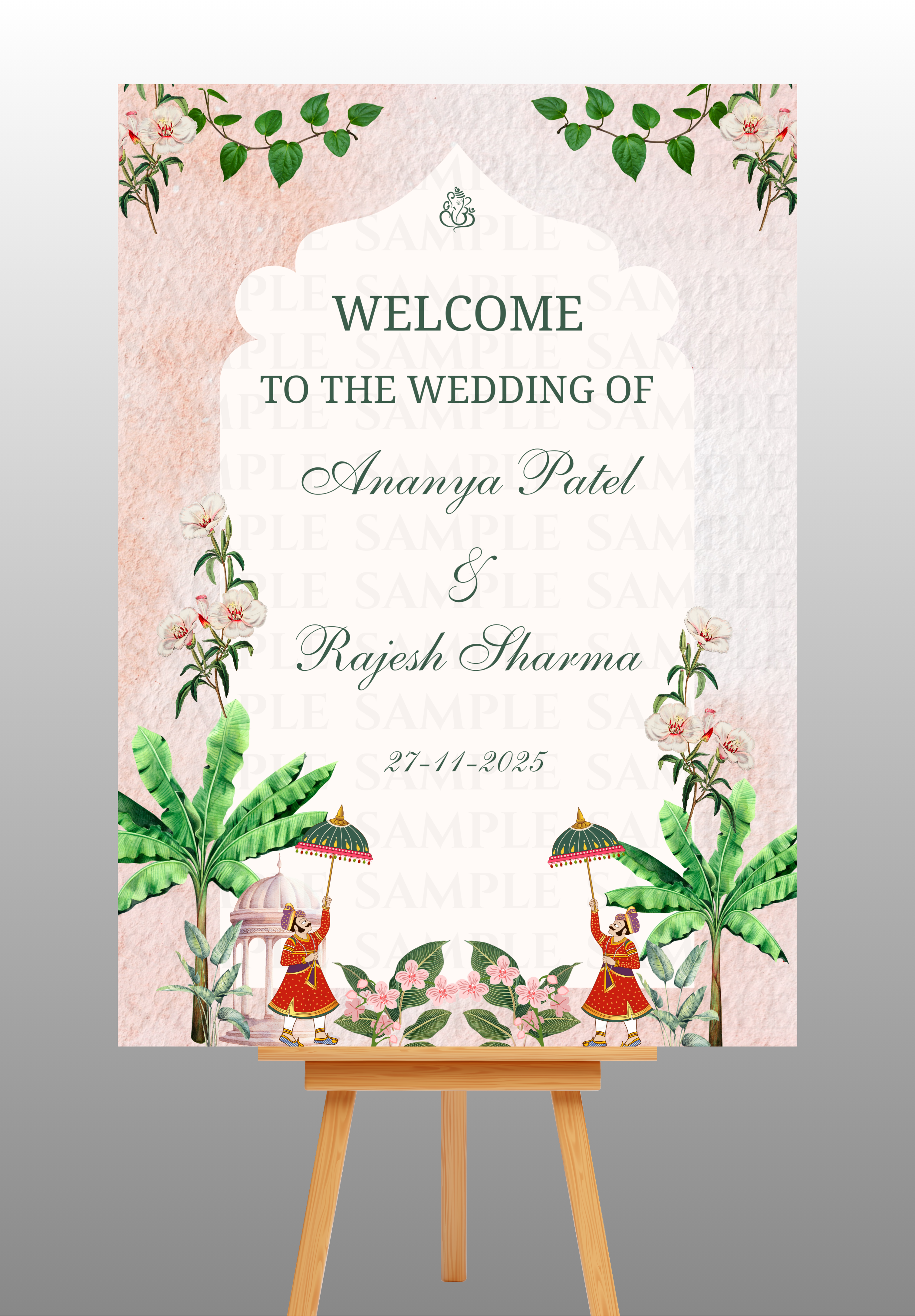 Elegant Wedding Welcome Board