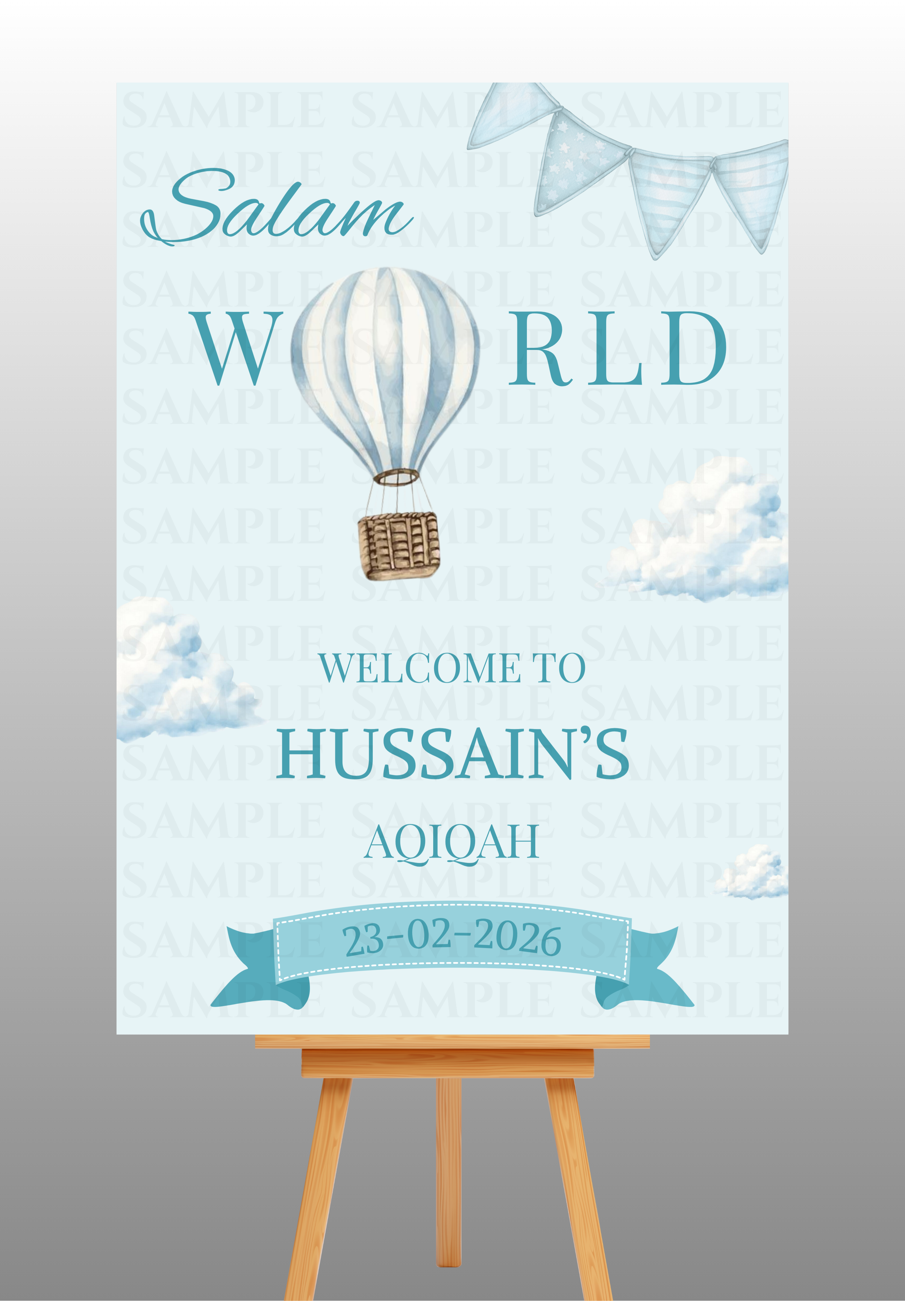 Baby Boy / Baby Girl Aqiqah Welcome Board