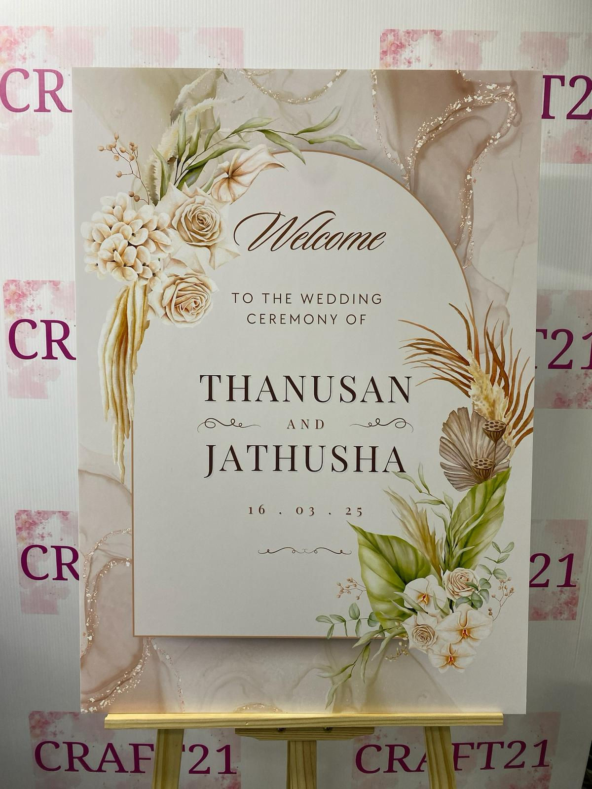 Wedding Welcome Board