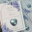 Thumbnail: Elegant Blue Floral Design With Blue Heart Chocolate Favours